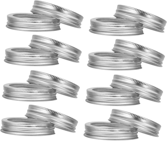 24PCS Split Type Mason Jar Lid Bands Covers for Standard Mouth 70mm Jars - Canning and Storage Bottle Cover Rings
