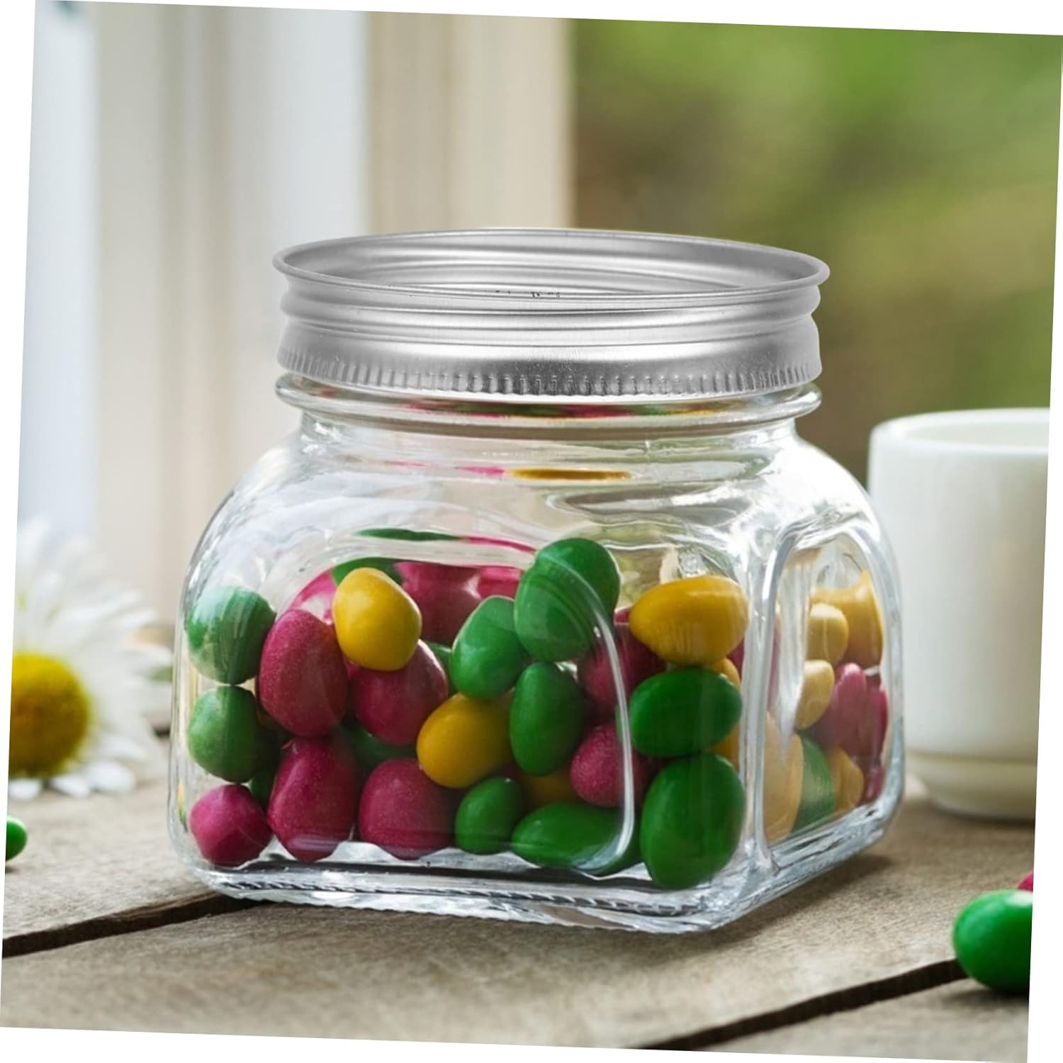 24PCS Split Type Mason Jar Lid Bands Covers for Standard Mouth 70mm Jars - Canning and Storage Bottle Cover Rings
