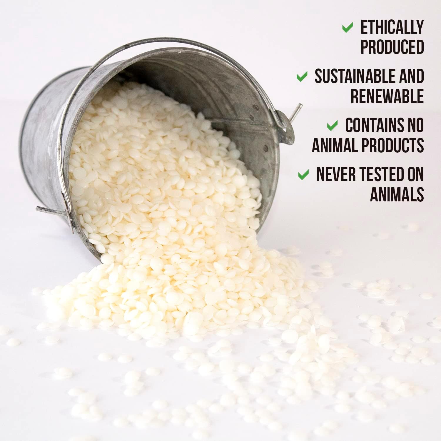 25 lbs of Freedom Soy Wax Beads - Natural, Paraffin-Free Candle Making Supplies for Container Candles, Tealights, and Wax Melts