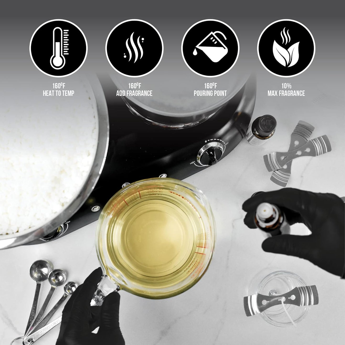 25 lbs of Freedom Soy Wax Beads - Natural, Paraffin-Free Candle Making Supplies for Container Candles, Tealights, and Wax Melts