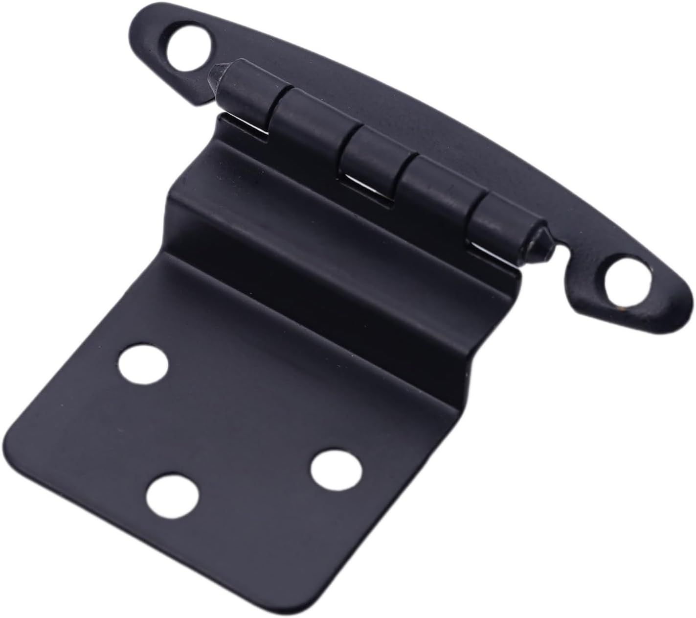 25 Pack DecoBasics Matte Black 3/8 Inset Cabinet Hinges - Non Self Closing