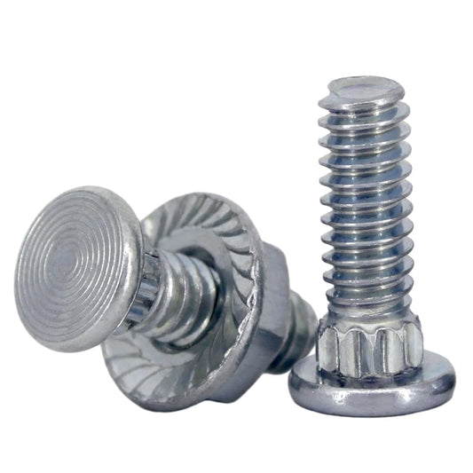 25 Pack of 1/4" x 5/8" Flathead Carriage Bolts with Knurled Neck for Garage Doors - 1/4"-20 Threads, Hex Nuts and Lock Nuts for 7/16" Socket