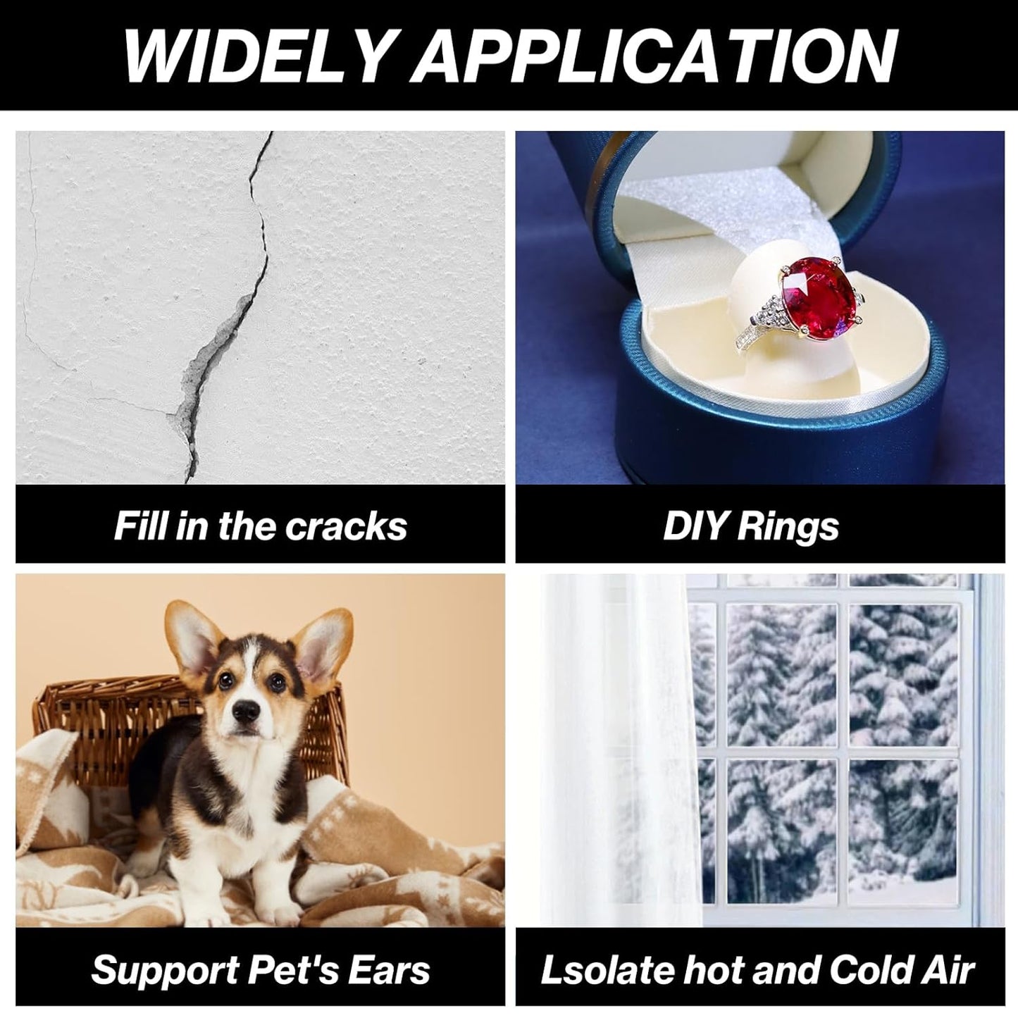 25FT Backer Rod - 3/8 Inch Diameter Rubber Caulk Concrete Expansion Joint Filler - White Weather Strip Seal for Gaps and Joints - Concrete Filling - 3/8 Inch x 25FT