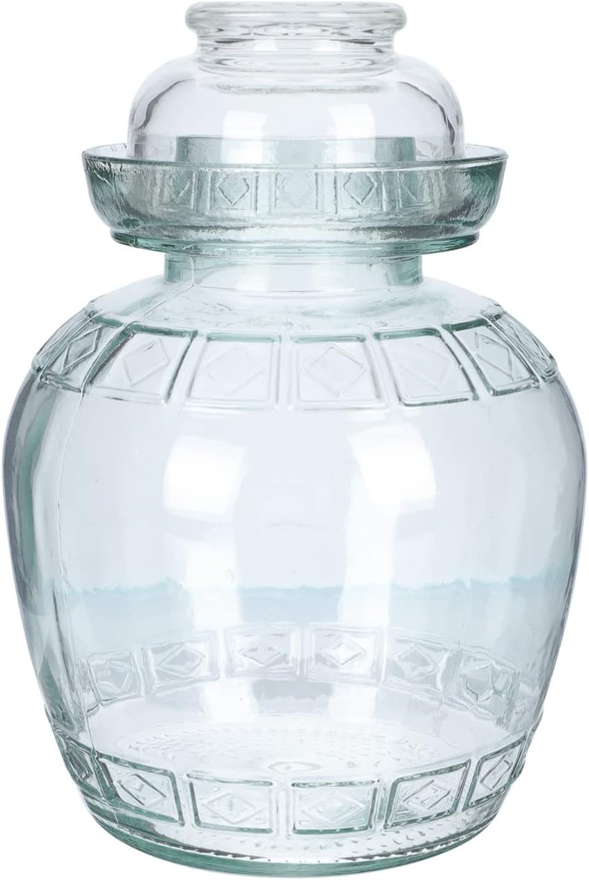 2.5L Glass Fermenting Jar with Airlock Lid for Pickling Kimchi and Sauerkraut