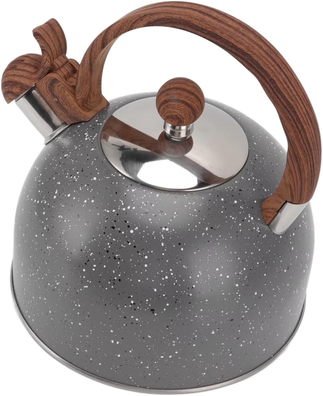2.5L Stainless Steel Whistling Tea Kettle with Anti Scalding Handle - Stovetop Teapot for Boiling Water