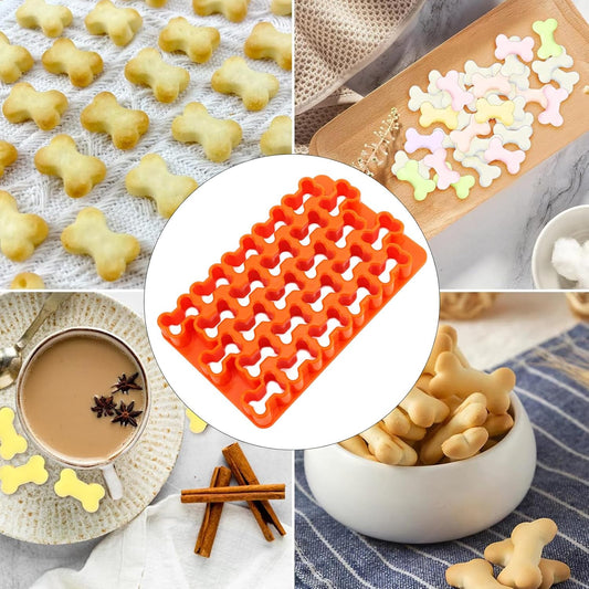 25Pcs Plastic Bone Shaped Dog Cookie Cutter - Reusable and Easy to Clean - Perfect for Dough and Toast
