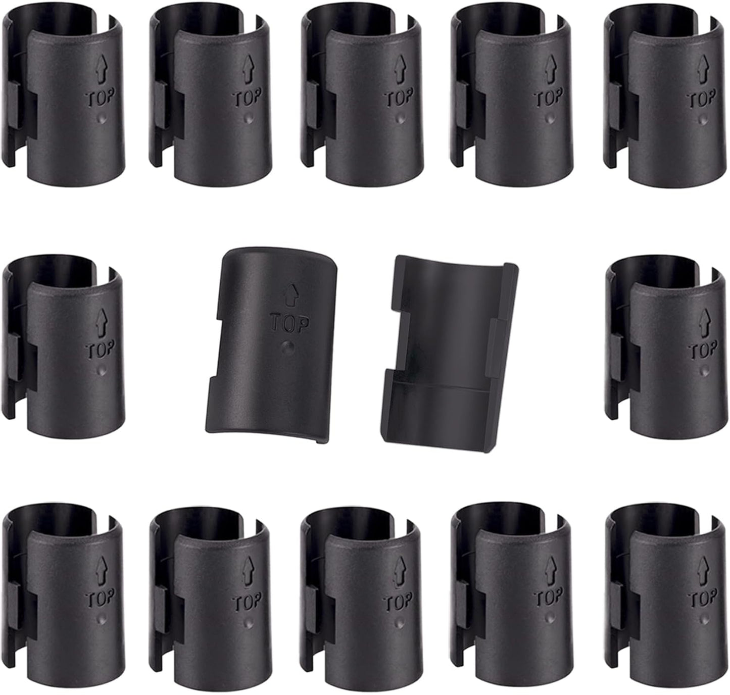 26 Pack Wire Shelf Lock Clips for 1" Post Wire Shelving System - Replacement Shelving Sleeves & Plastic Parts