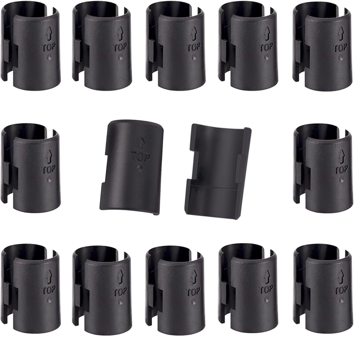 26 Pack Wire Shelf Lock Clips for 1" Post Wire Shelving System - Replacement Shelving Sleeves & Plastic Parts