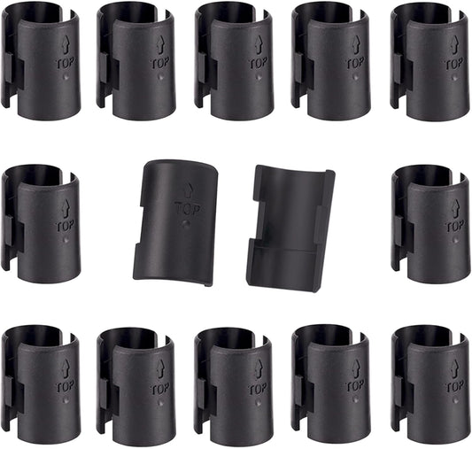 26 Pack Wire Shelf Lock Clips for 1" Post Wire Shelving System - Replacement Shelving Sleeves & Plastic Parts