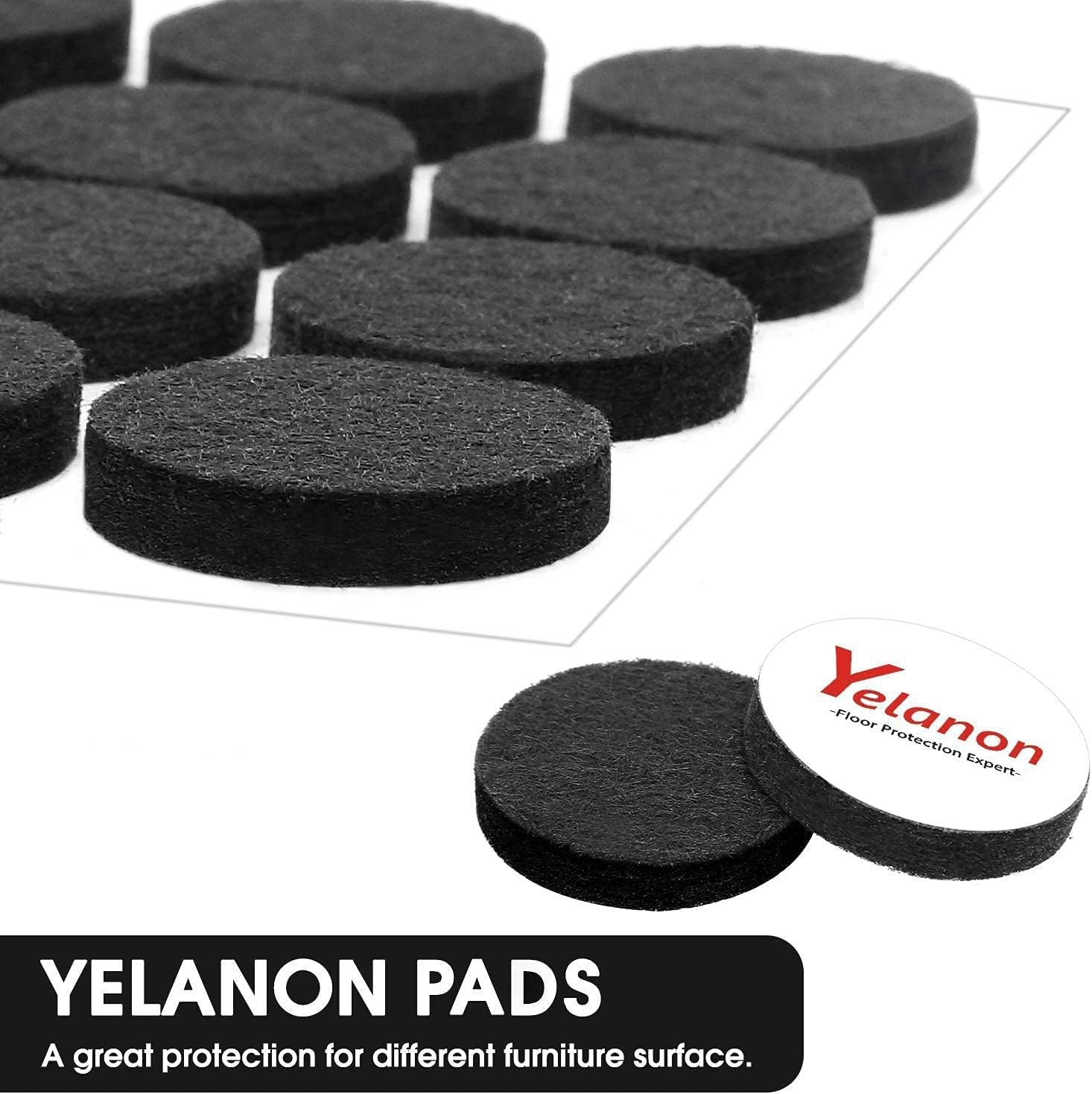 261 Pcs Premium Black Felt Furniture Pads for Hardwood Floors - Floor Protectors for Chair Legs