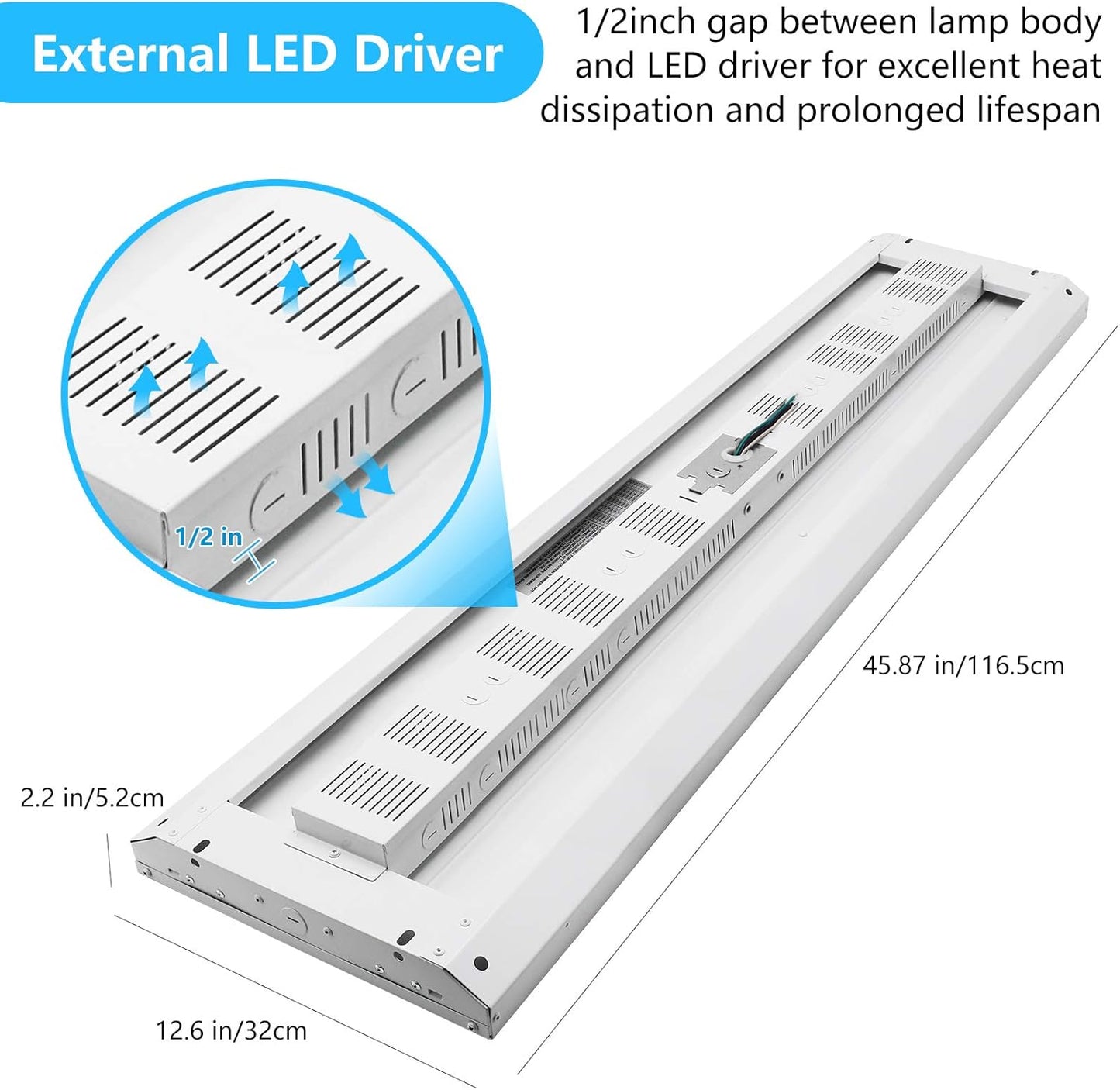 26W LED Wall Pack Light with Dusk to Dawn Sensor & 210W LED Linear High Bay Light Combo Pack