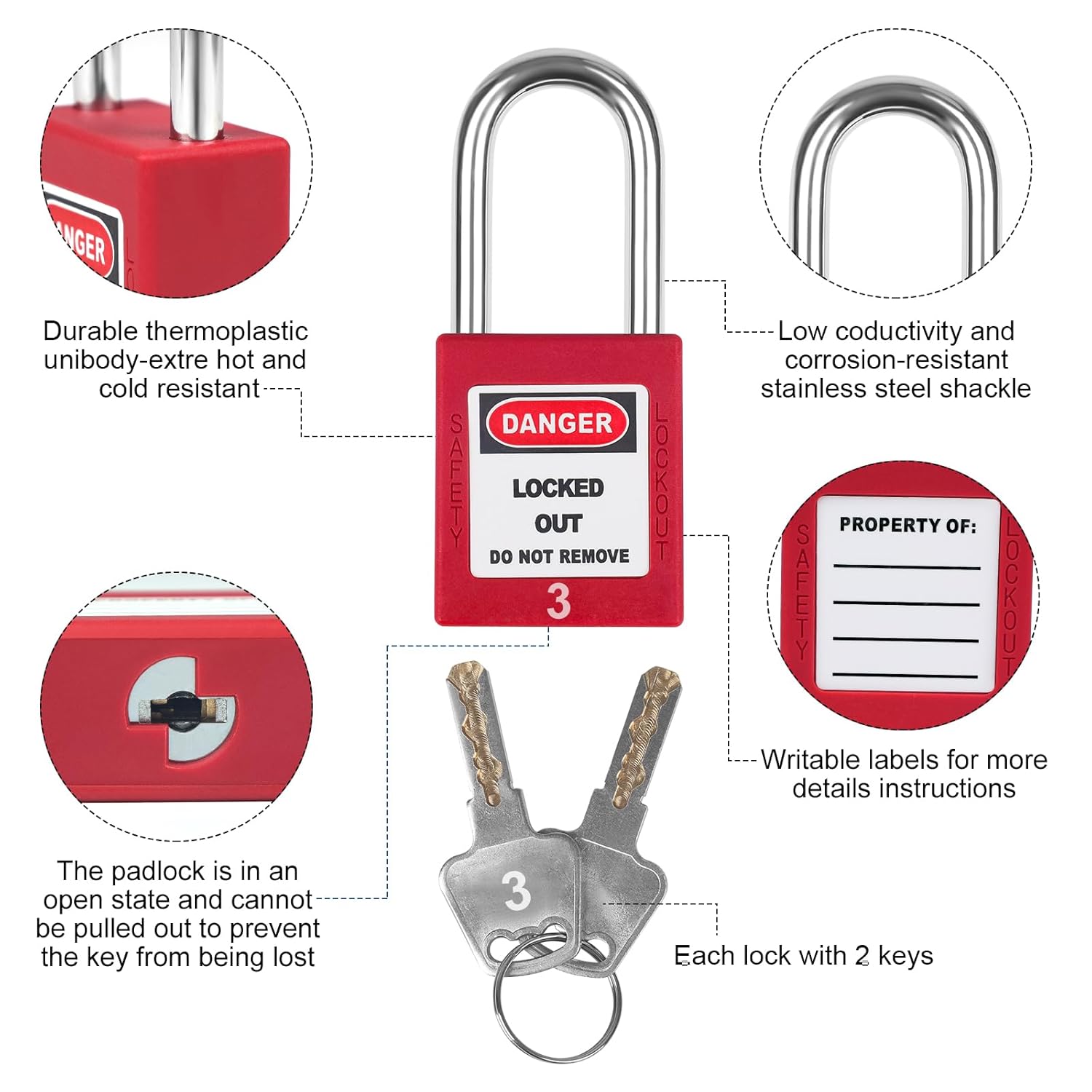 27-Pack Electrical Lockout Tagout Kit with Lockout Station for Industrial Machinery & Electric Power Safety