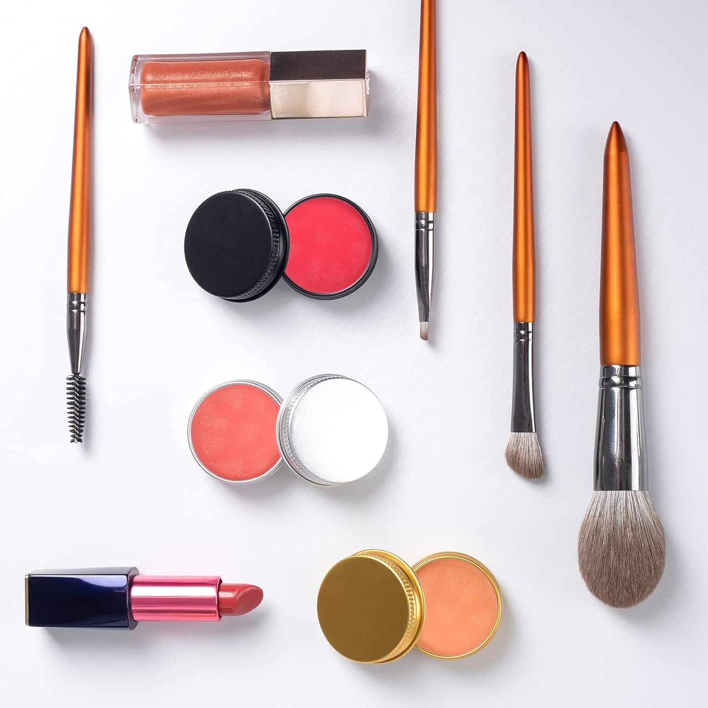 270pcs 0.5 oz Aluminum Tin Jars with Screw Lid and Labels - Bulk Packaging (Black)