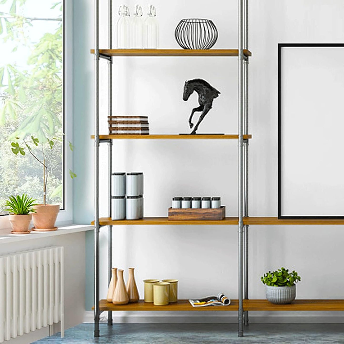 28 Pack Black Plastic and Metal Wire Shelf Clips for 1" Post Wire Shelving System - Replacement Shelving Sleeves (14 Pairs)