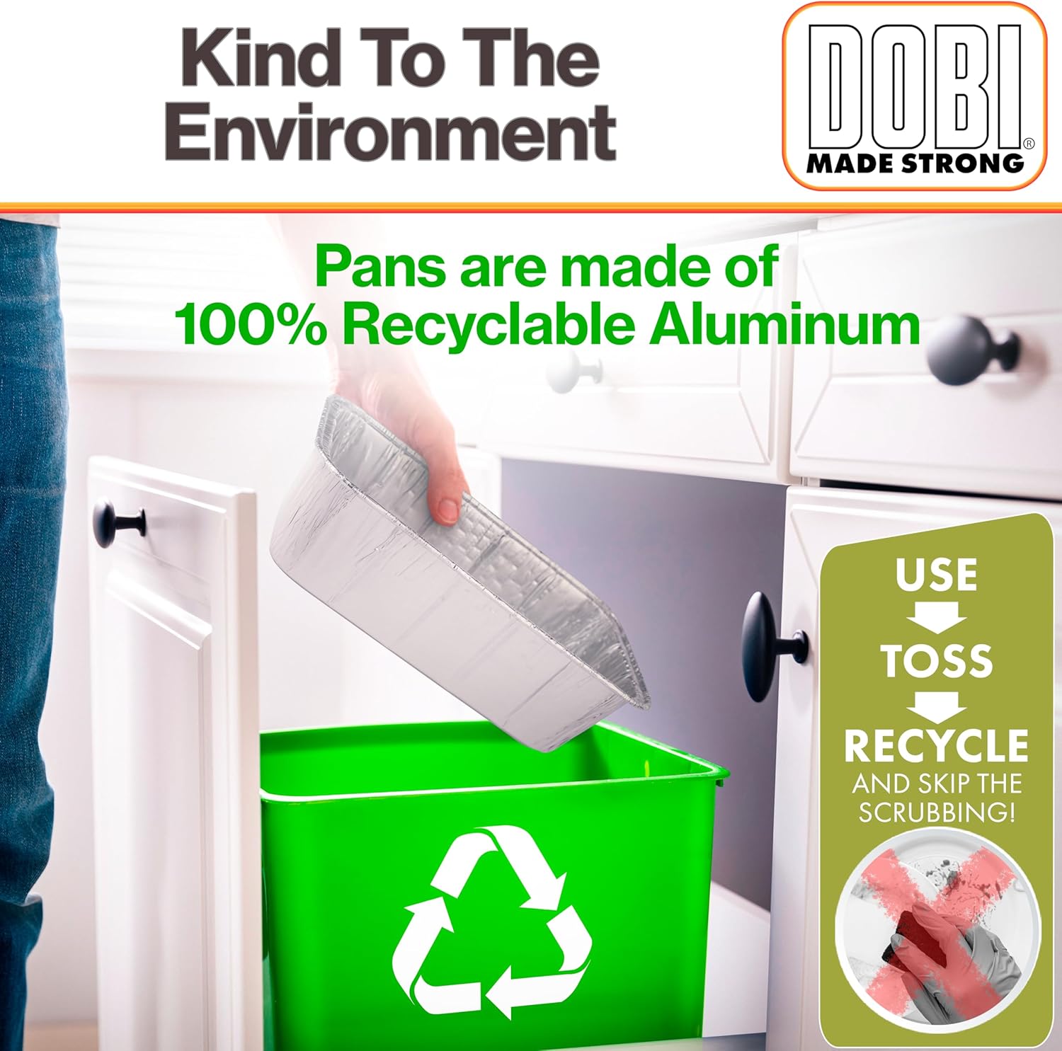 2LB Disposable Aluminum Foil Bread Loaf Pans (30 Pack) - Strong Baking Tins for Homemade Bread, Side Dishes, Lasagna - 8.5" x 4.5" x 2.5