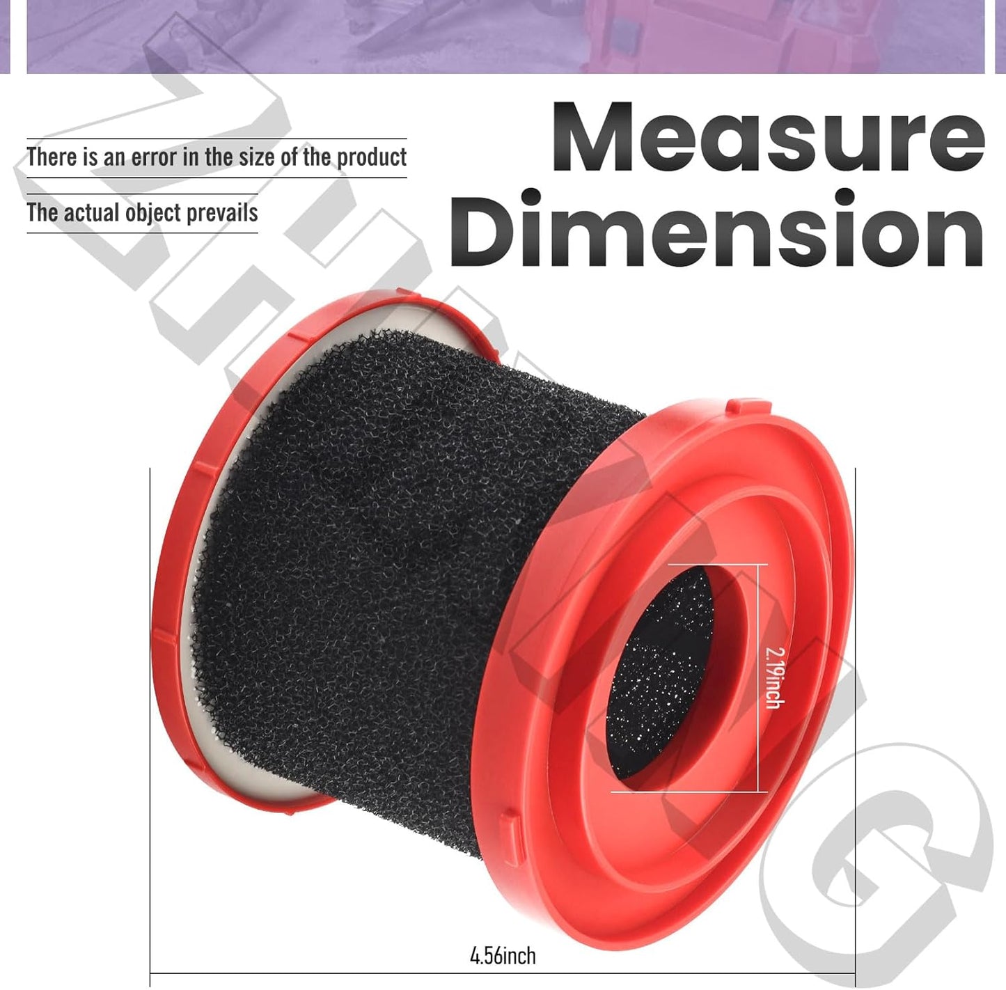 2Pack ZHIXING Foam Wet Filter Compatible with Milwaukee Wet/Dry Vacuums 0880-20, 0960-20, 0970-20