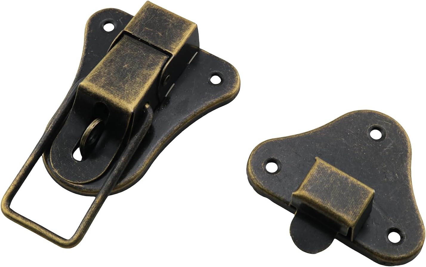 2PCS 95mm Antique Brass Furniture Hasp Lock for Wine Box Jewellery Tool Cabinet