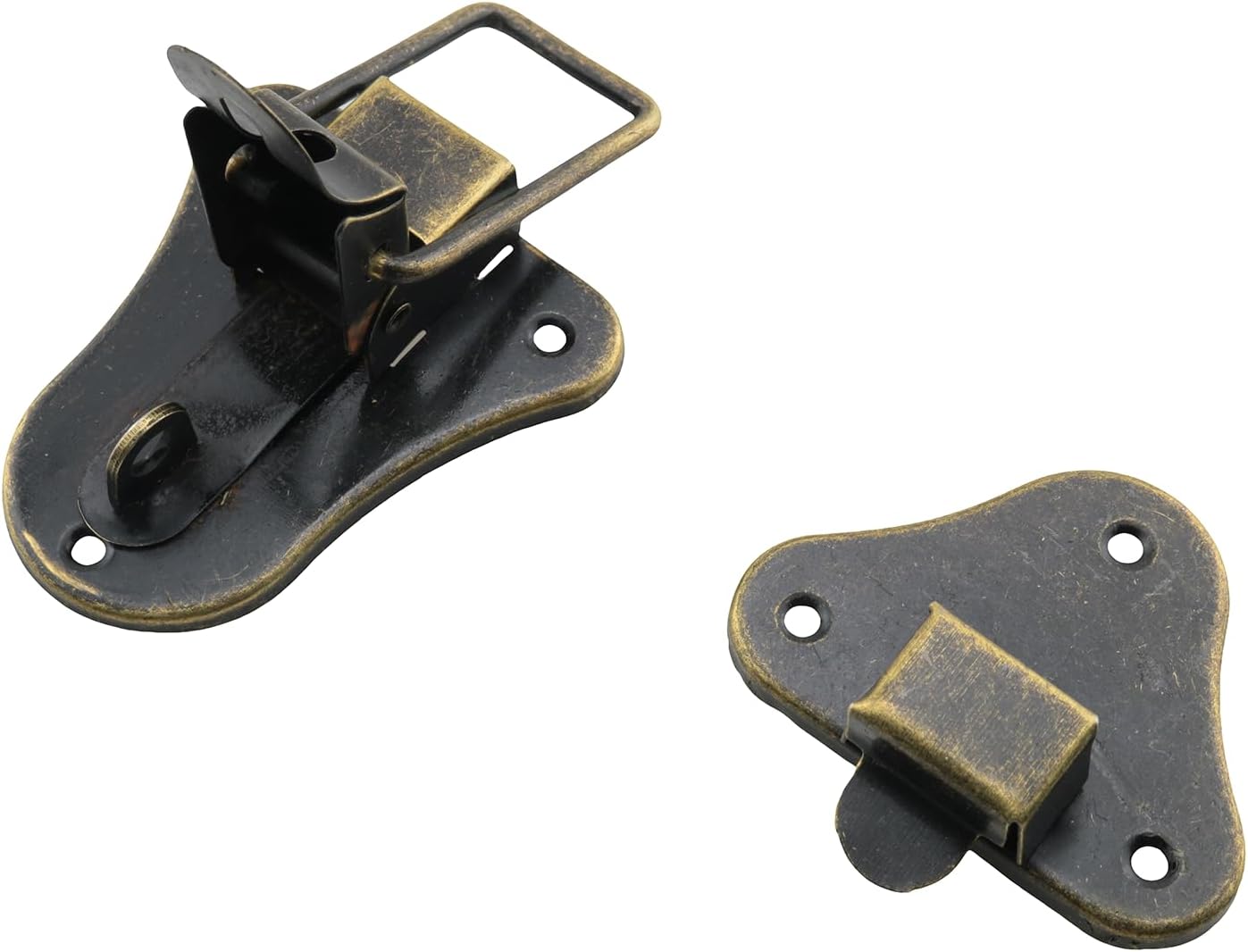 2PCS 95mm Antique Brass Furniture Hasp Lock for Wine Box Jewellery Tool Cabinet