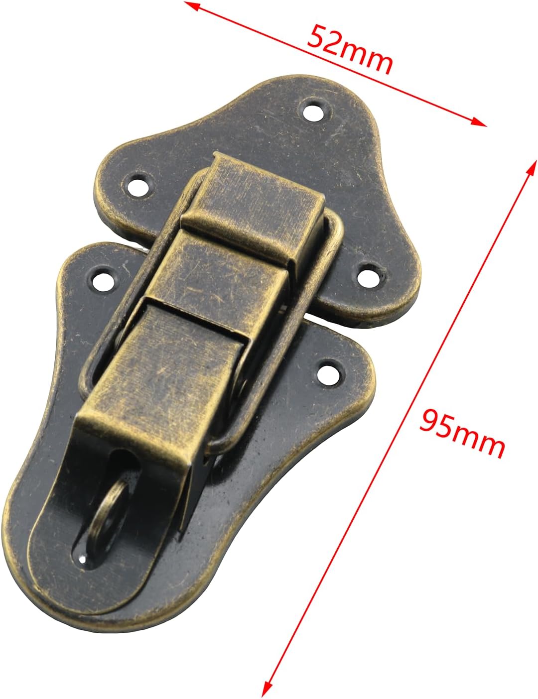 2PCS 95mm Antique Brass Furniture Hasp Lock for Wine Box Jewellery Tool Cabinet