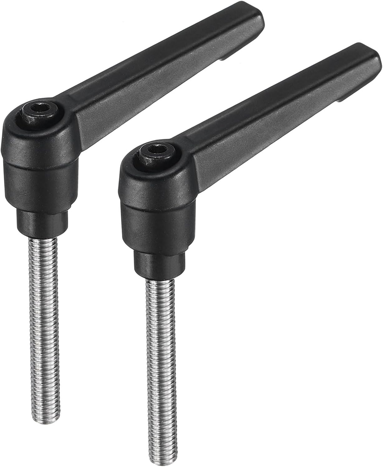 2pcs Adjustable Clamping Lever Handle M6 x 45mm Stainless Steel Male Threaded Stud Hand Knobs with Locking Lever