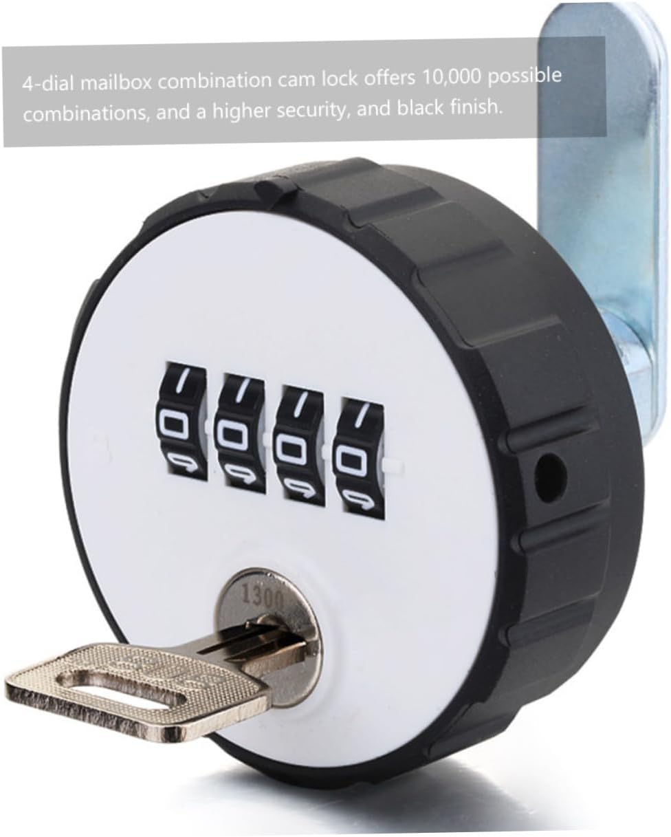 2pcs Combination Cam Lock Single Cylinder Deadbolt File Cabinet Lock - Dial Number Anti Padlock for Adults - Portable Wardrobe Steel Locks