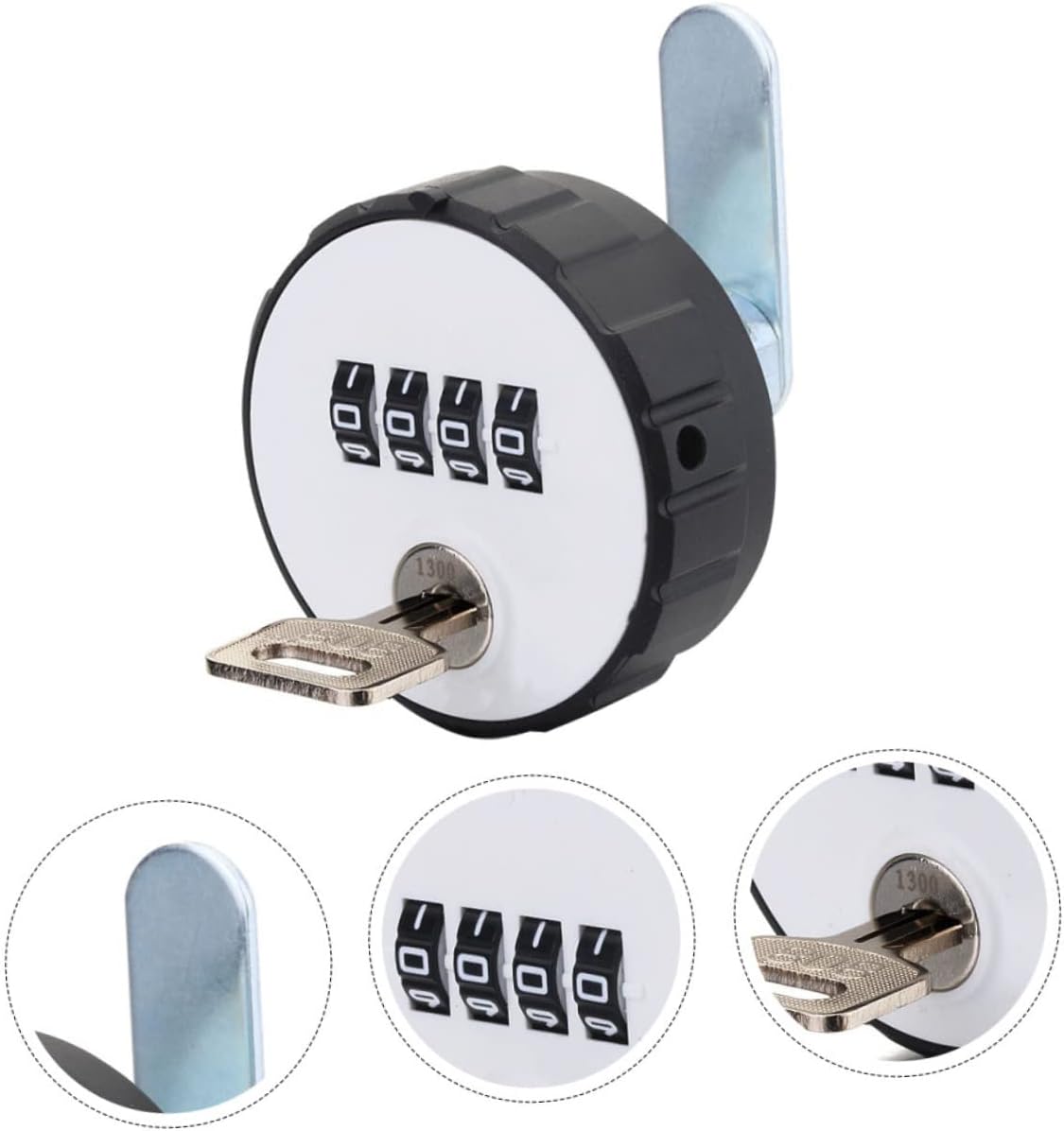 2pcs Combination Cam Lock Single Cylinder Deadbolt File Cabinet Lock - Dial Number Anti Padlock for Adults - Portable Wardrobe Steel Locks