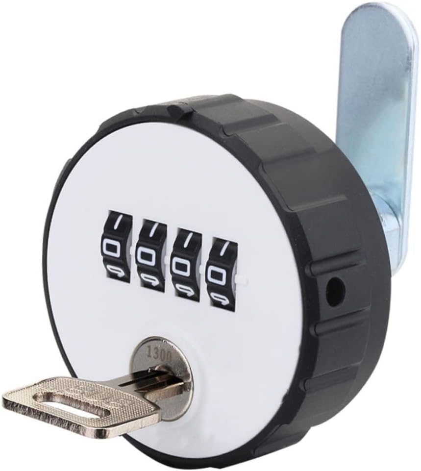 2pcs Combination Cam Lock Single Cylinder Deadbolt File Cabinet Lock - Dial Number Anti Padlock for Adults - Portable Wardrobe Steel Locks