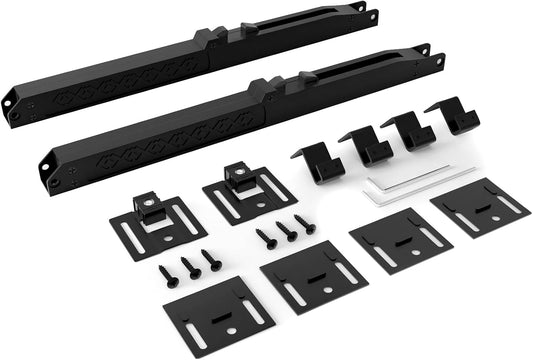 2PCS DonYoung Barn Door Soft Close Mechanism - Universal Weight Support up to 160lbs - Smooth Opening/Closing - Hole-Free Sliding Door Hardware - WildKart