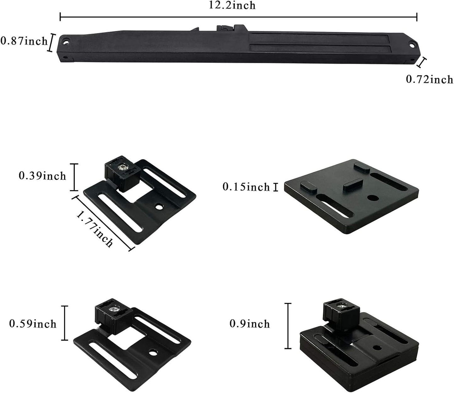 2PCS DonYoung Barn Door Soft Close Mechanism Spring Buffer Damper - Upgraded Hole-Free Version - Sliding Barn Door Hardware for 70-160 lb Doors - Adjustable Stoppers & Actuator Spacers