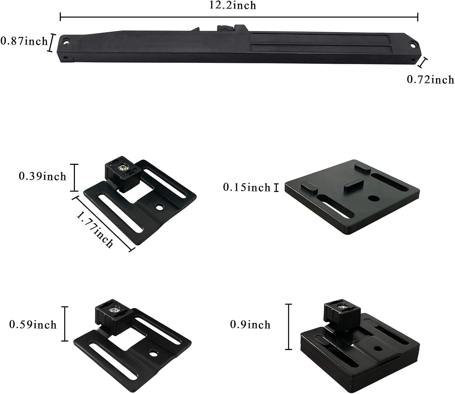 2PCS DonYoung Barn Door Soft Close Mechanism Spring Buffer Damper - Upgraded Hole-Free Version - Sliding Barn Door Hardware for 70-160 lb Doors - Adjustable Stoppers & Actuator Spacers