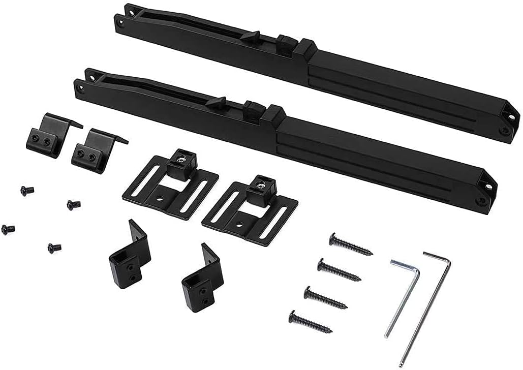2PCS DonYoung Barn Door Soft Close Mechanism Spring Buffer Damper - Upgraded Hole-Free Version - Sliding Barn Door Hardware for 70-160 lb Doors - Adjustable Stoppers & Actuator Spacers