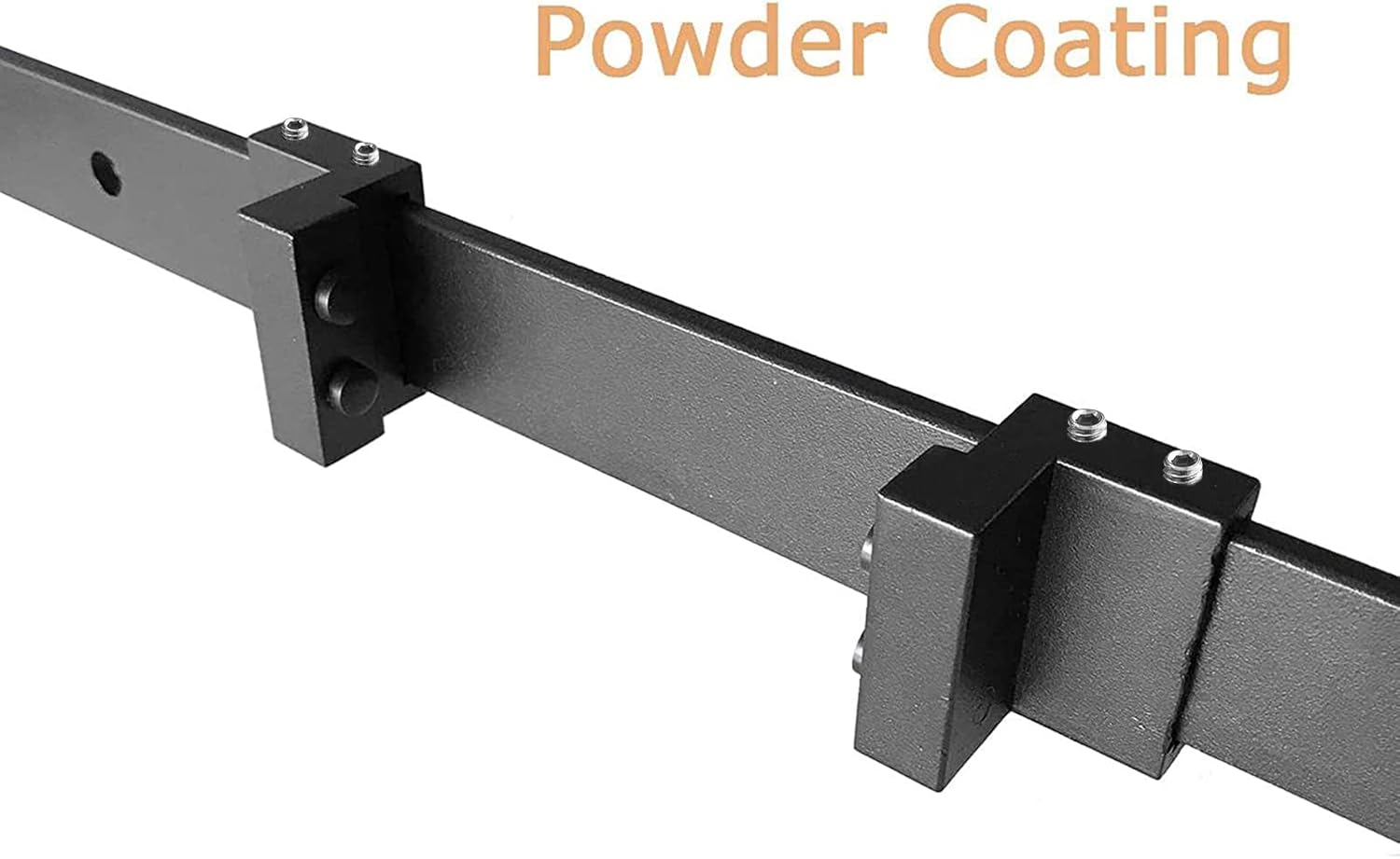 2PCS DonYoung Barn Door Stopper for Sliding Barn Door Flat Track - Replacement Hardware Accessories (Fits Track Width 1-7/16 in-1-5/8 in, Thickness 1/4 in)