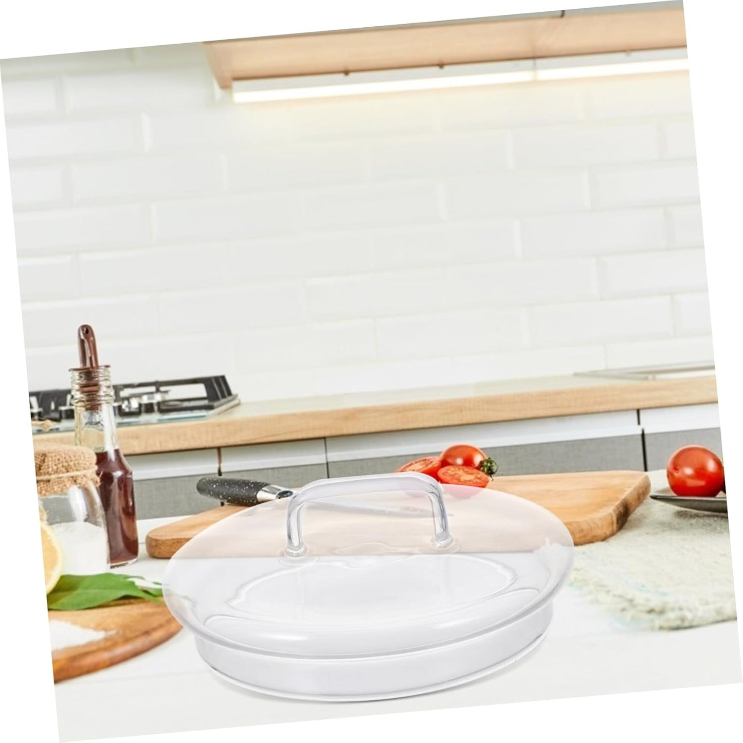 2pcs Easy-to-Install Replacement Glass Canister Jar Lids for Cookie Jars