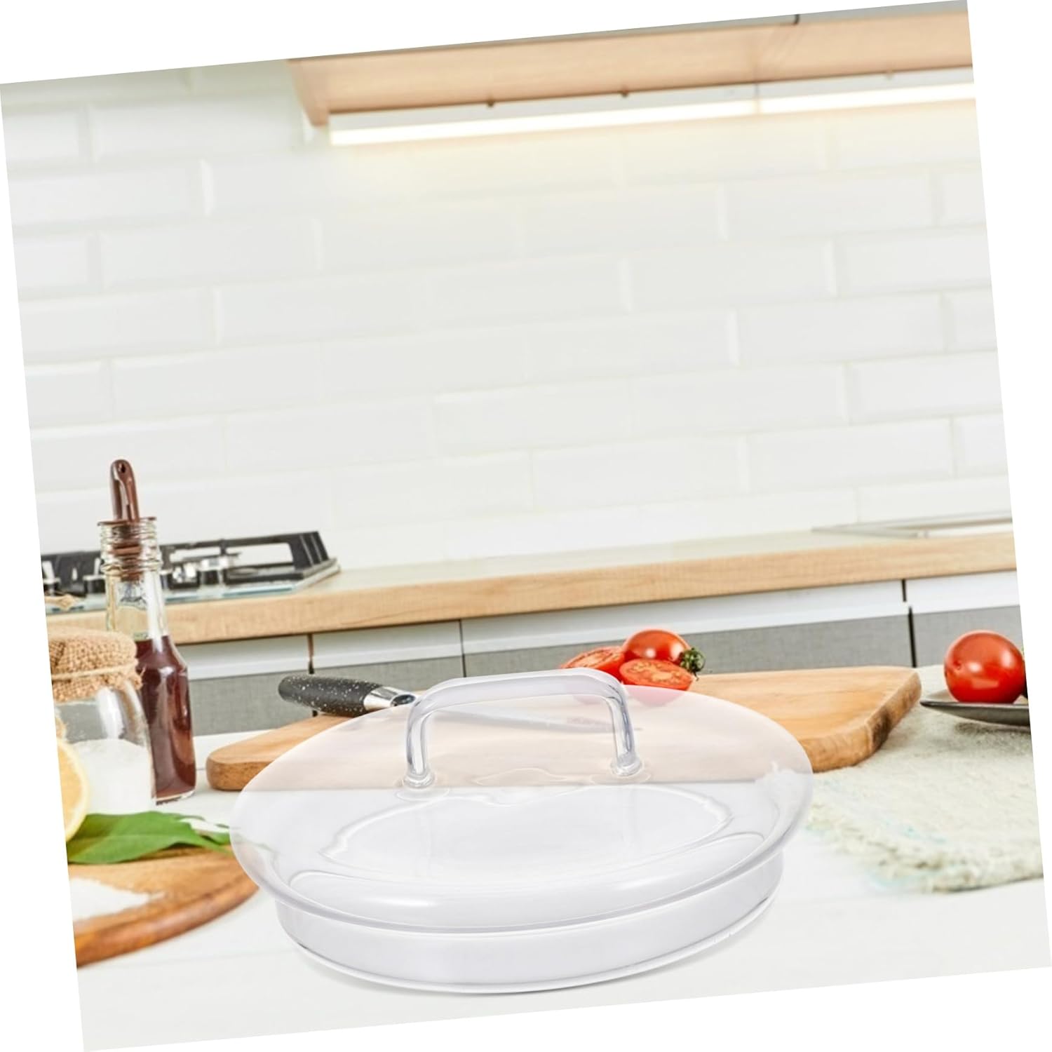 2pcs Easy-to-Install Replacement Glass Canister Jar Lids for Cookie Jars