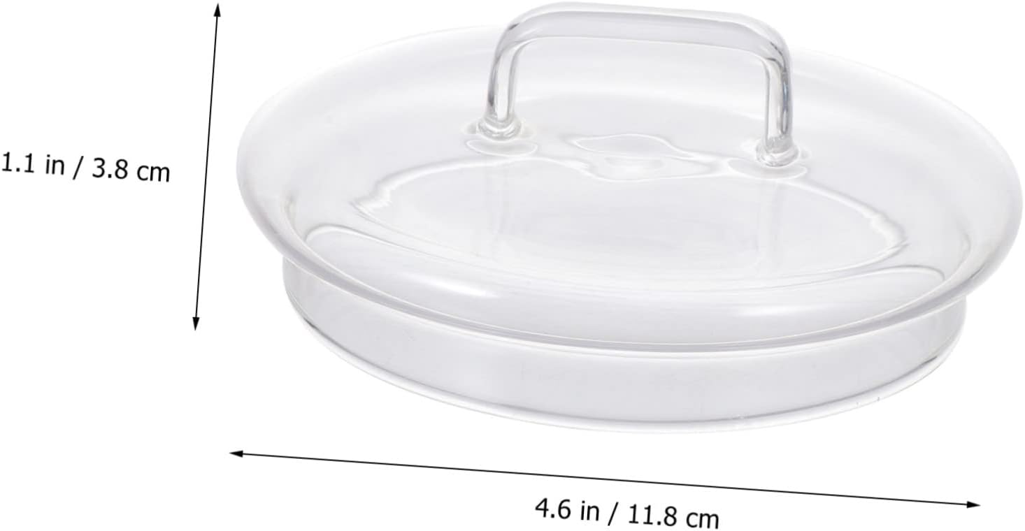 2pcs Easy-to-Install Replacement Glass Canister Jar Lids for Cookie Jars