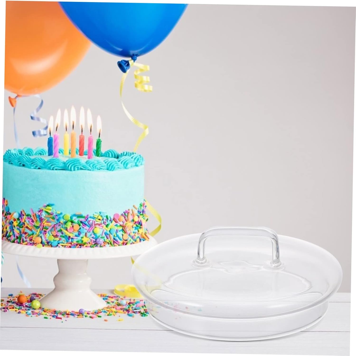 2pcs Easy-to-Install Replacement Glass Canister Jar Lids for Cookie Jars