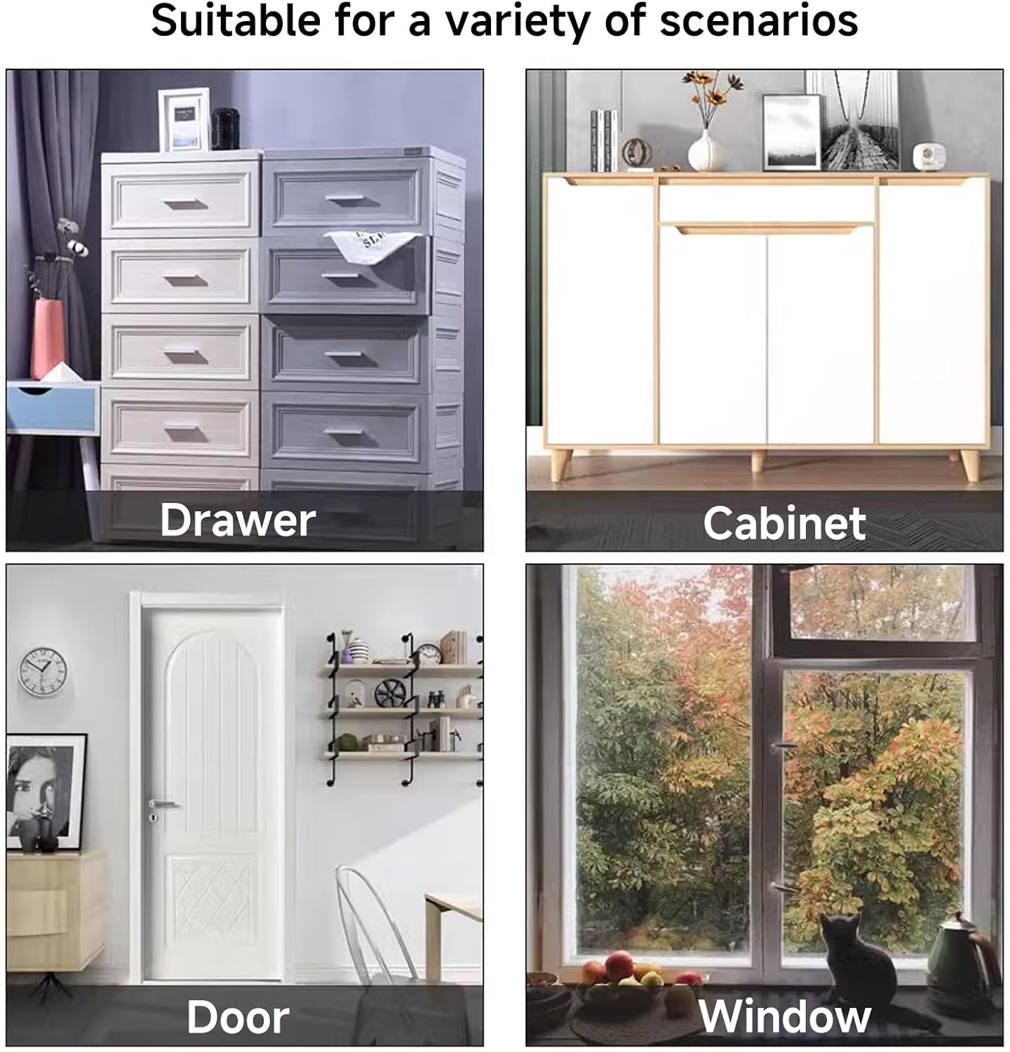 2PCS Stainless Steel Padlock Latch Lock Set for Doors, Gates, Sheds - Extra Thick Right Angle Packlock Clasp Hasp with Screws - Brushed Finish - 3 Inch Black Barn Door Lock