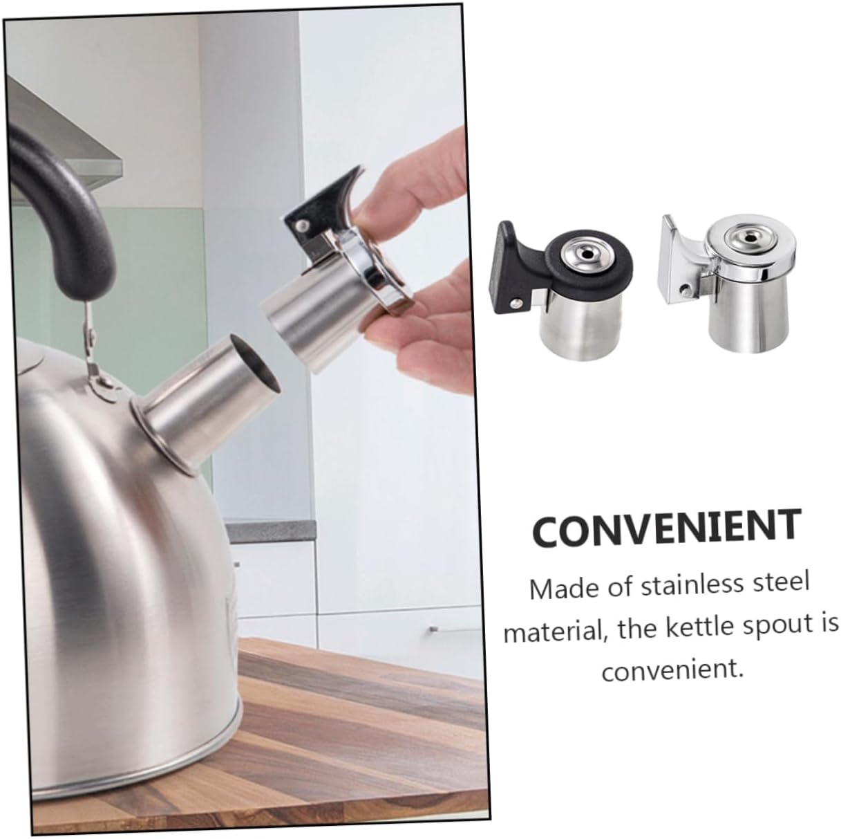 2pcs Stainless Steel Tea Kettle Whistle Replacements - Stovetop Kettle Accessories