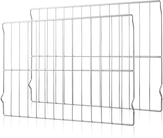 2Pcs Upgraded Oven Rack W10256908 for Whirlpool/Jenn-Air Range, Replaces W10138079, 3195710, W10179196 - 24 x 15-3/4 Inches