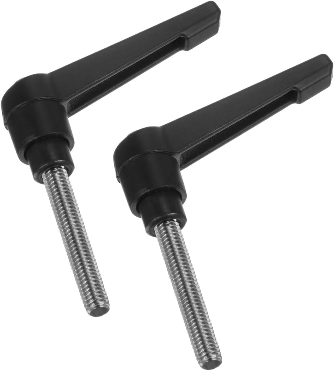 2pcs uxcell M6 x 40mm Stainless Steel Clamping Lever Handles with Adjustable Locking Quick Release Bolt Knobs