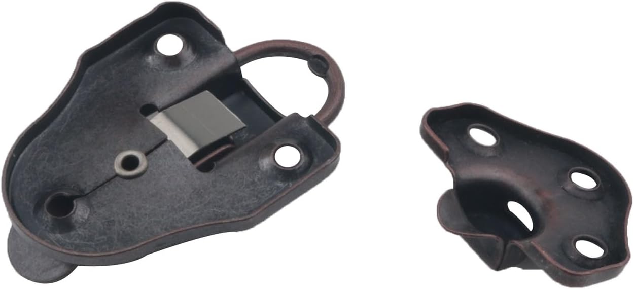2PCS Vintage Red Bronze Box Toggle Latch with Padlock Hole for Jewelry Boxes and Cabinets