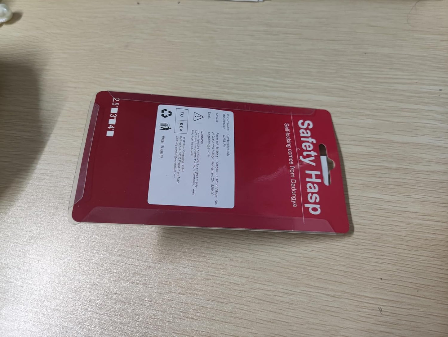 3-Inch Hasp Lock with Keys for Cabinets and Safety Gates - Chrome Finish, Keyed Latch Lock for Secure Entry