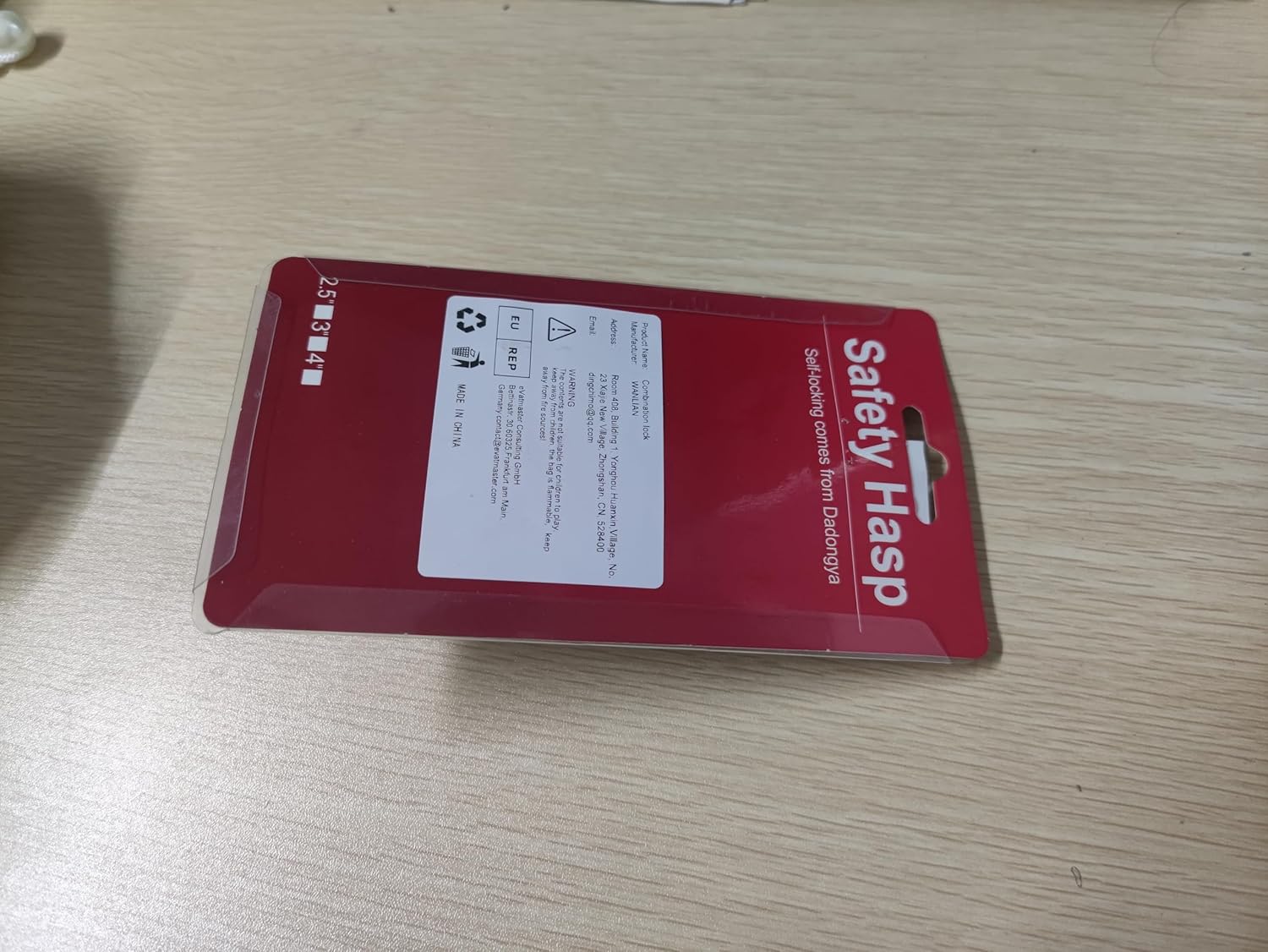 3-Inch Hasp Lock with Keys for Cabinets and Safety Gates - Chrome Finish, Keyed Latch Lock for Secure Entry