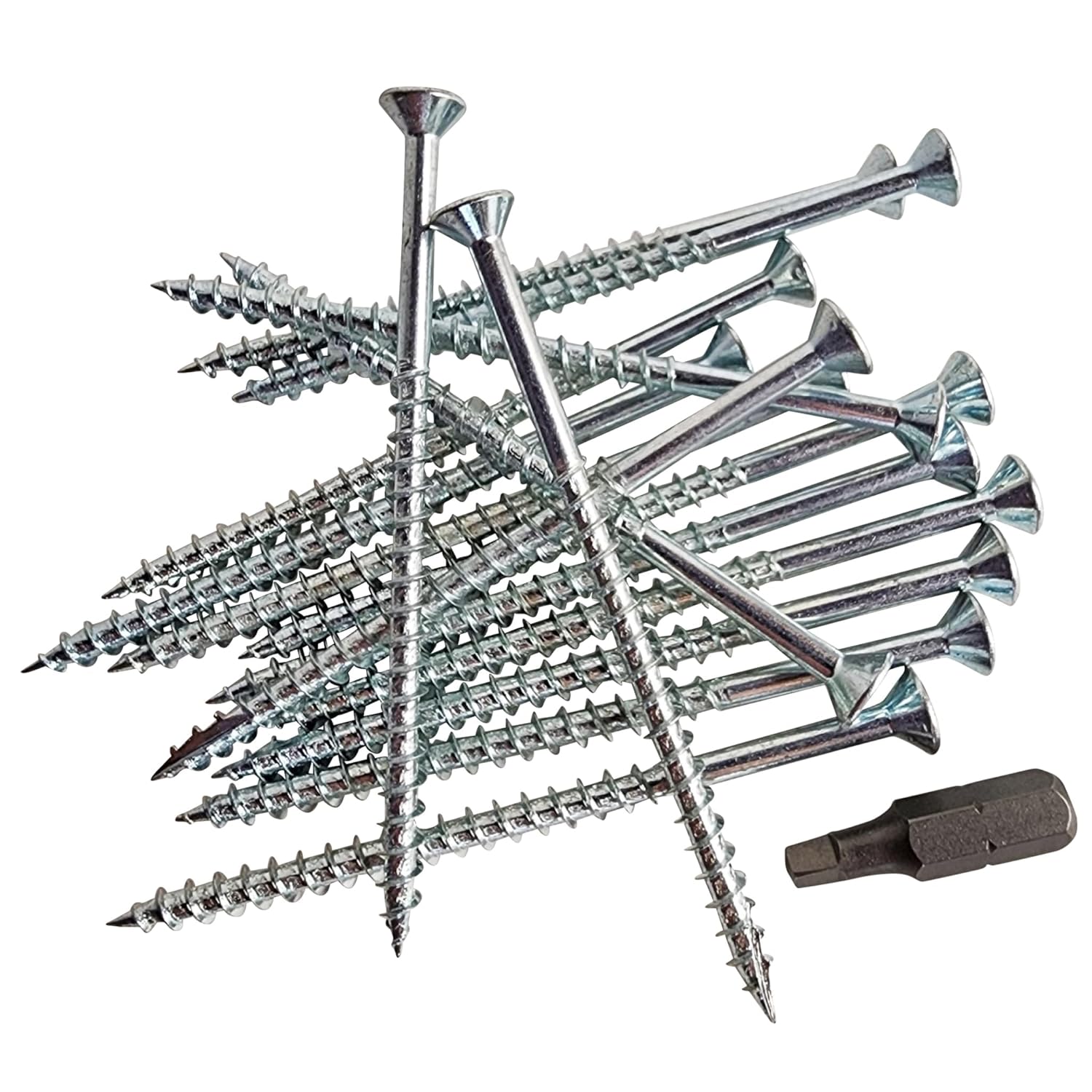 3-Inch Reinforced Door Screw Kit with Screwdriver Bit - Enhance Home Security & Kick Resistance for Strike Plates, Deadbolts, and Hinges