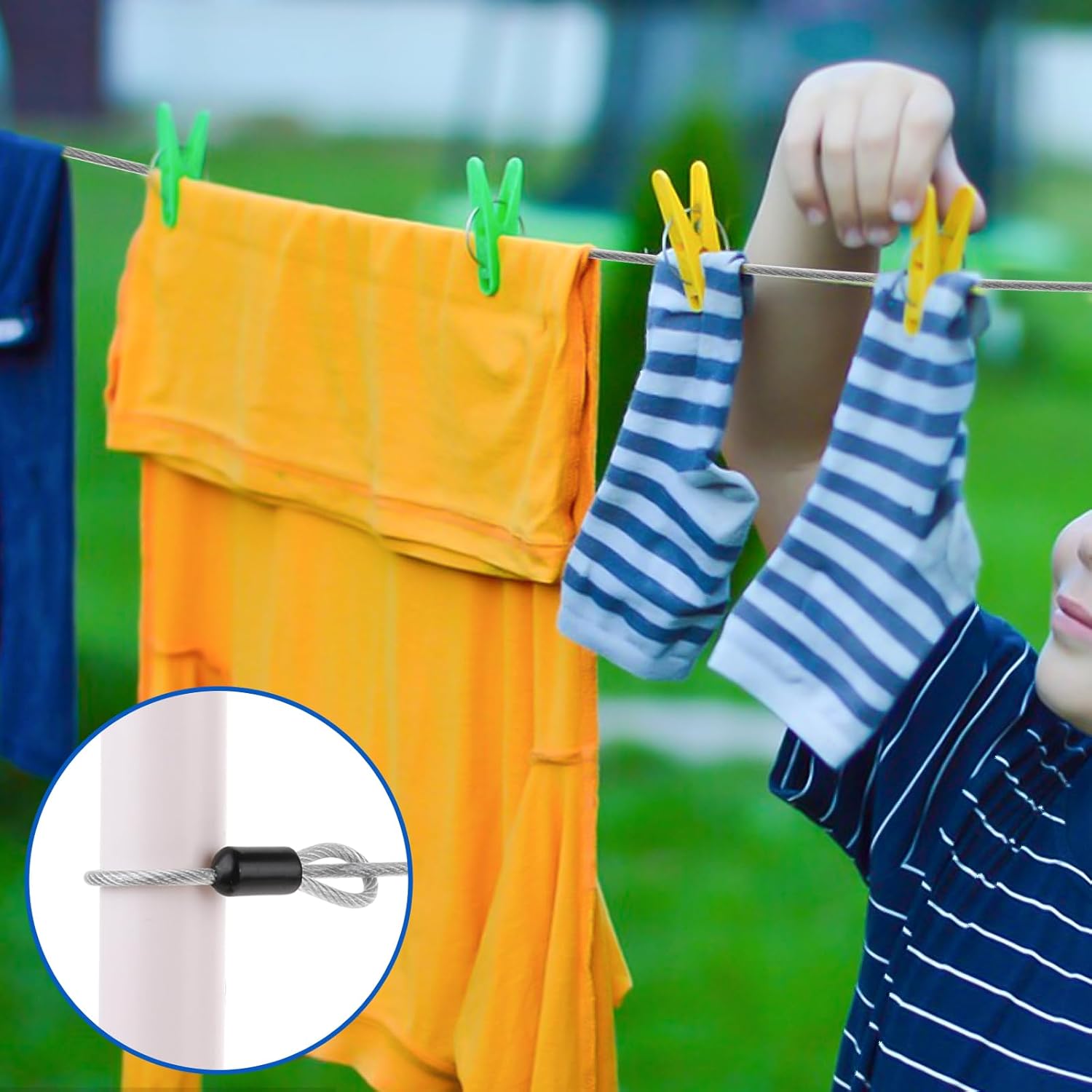 3-Pack 4 Ft Flexible Stainless Steel Security Cable with Loops - 3mm Safety Cable for Bike Locks and Luggage