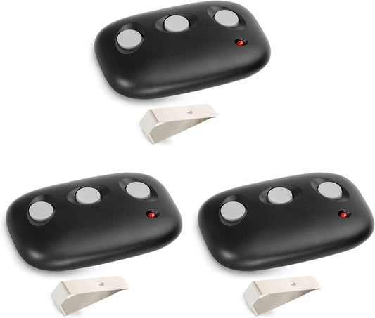 3 Pack Linear Garage Door Remote Opener 318Mhz Megacode MCT-3 DNT00089 for Linear Ldco800, Ld050, Ld033 - Replaces MCT-11 ACT-31B
