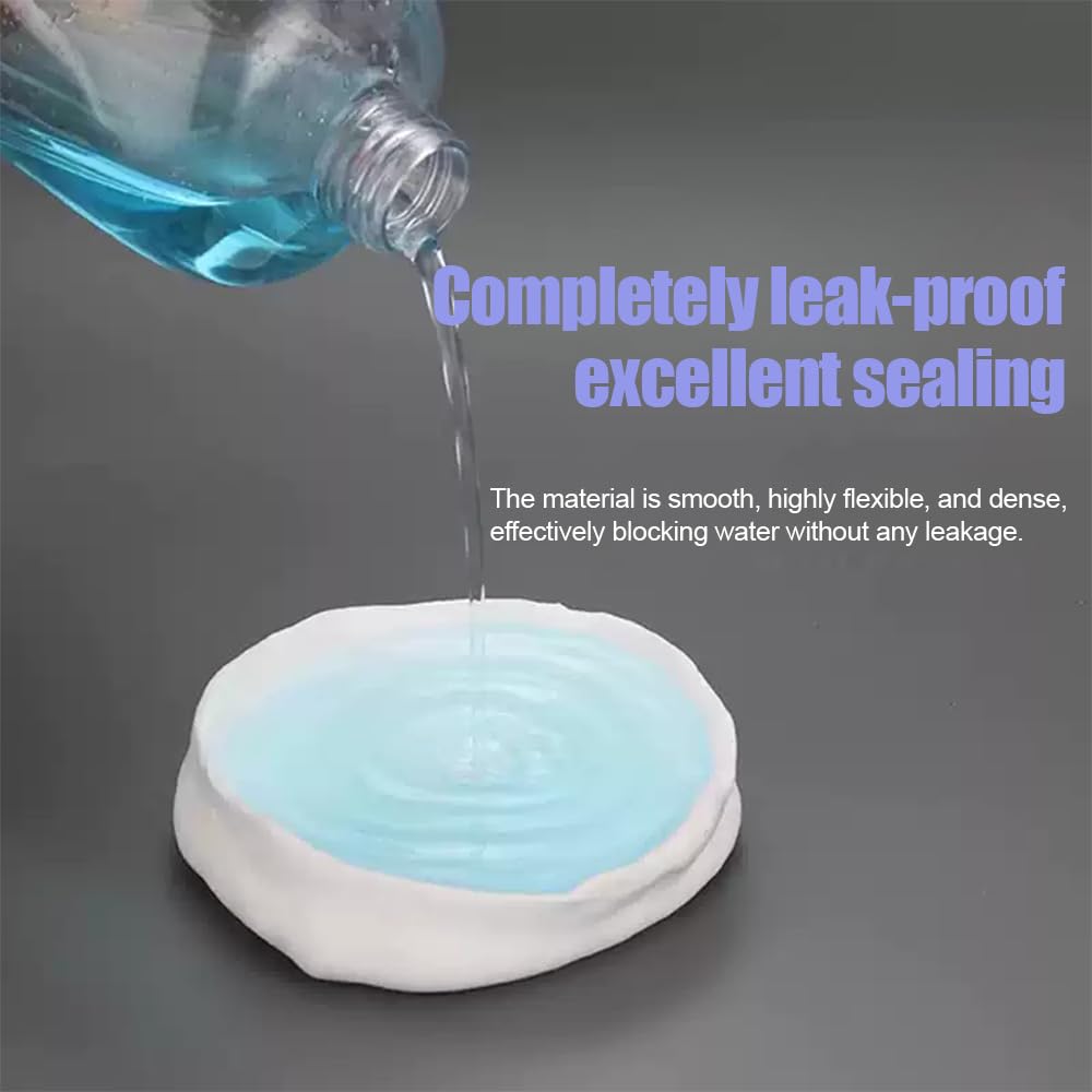 3 Pack Qidarusxl White Waterproof Duct Seal Putty - Moldable Plumbers Putty for Indoor & Outdoor Use - Ideal for Air Conditioning & Drain Repairs