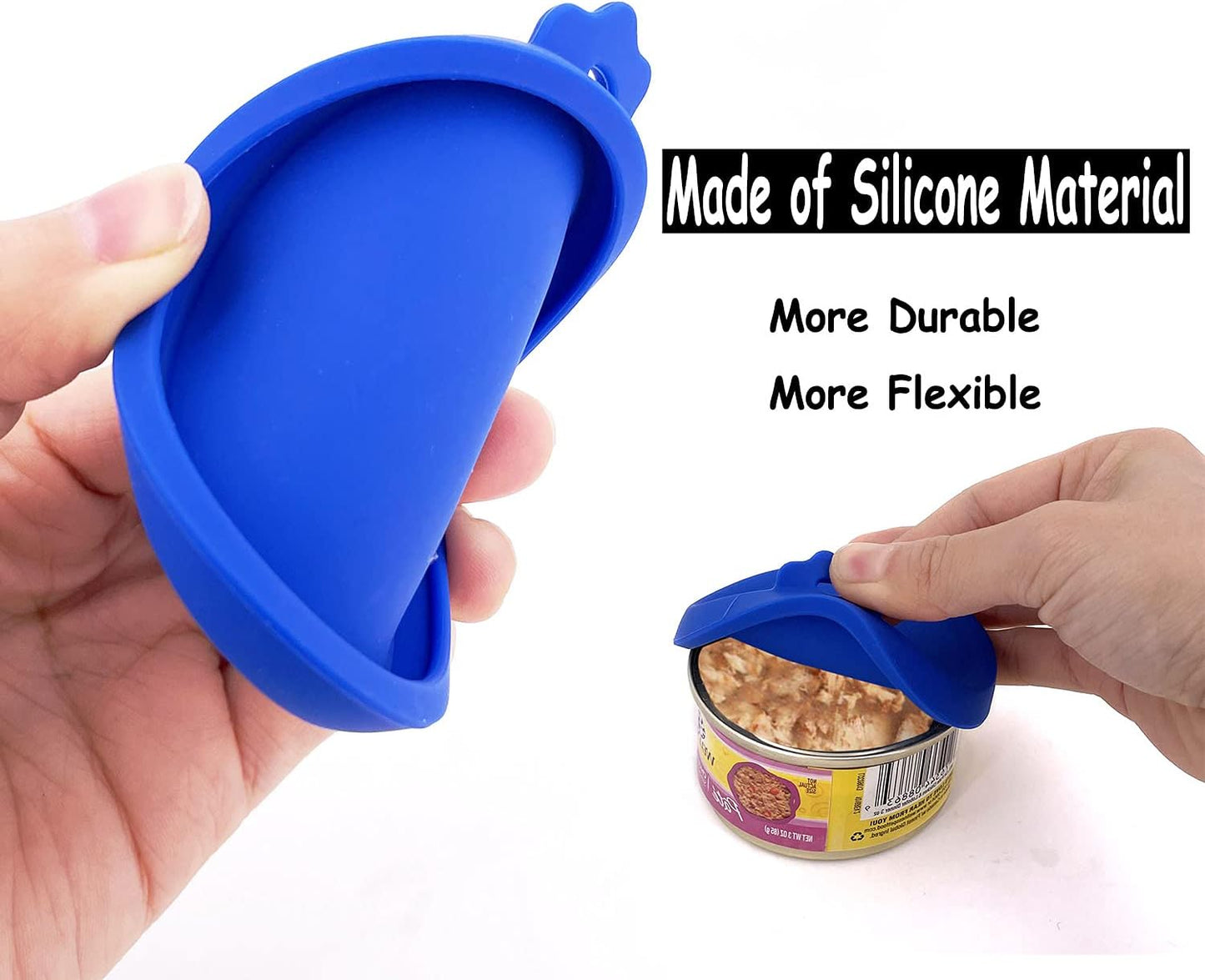 3 Pack Silicone Cat Food Can Lids for 3 oz Cans - Small Pet Food Covers