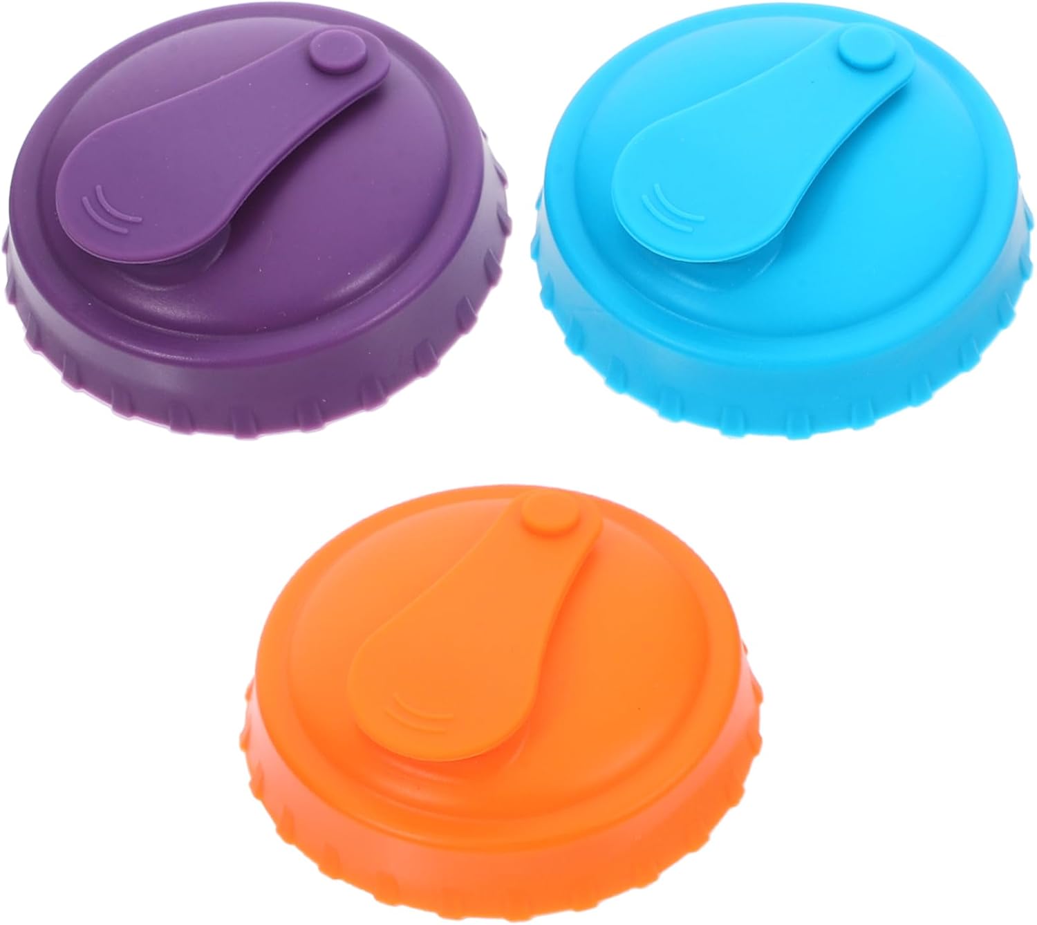 3 Pack Silicone Soda Can Covers for Airtight Sealing - Perfect for Beer, Soda, Juice, and Canning Bottles