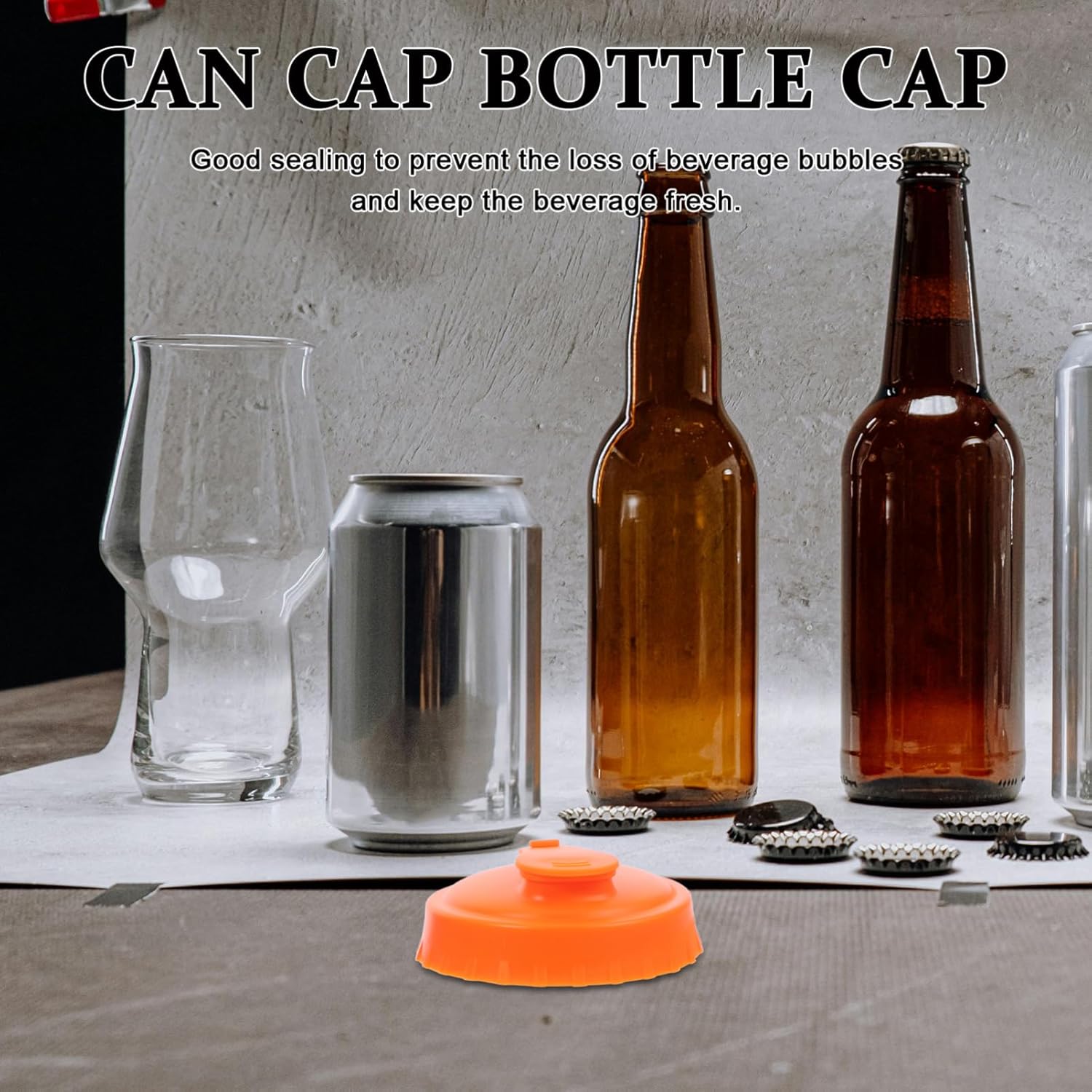 3 Pack Silicone Soda Can Covers for Airtight Sealing - Perfect for Beer, Soda, Juice, and Canning Bottles